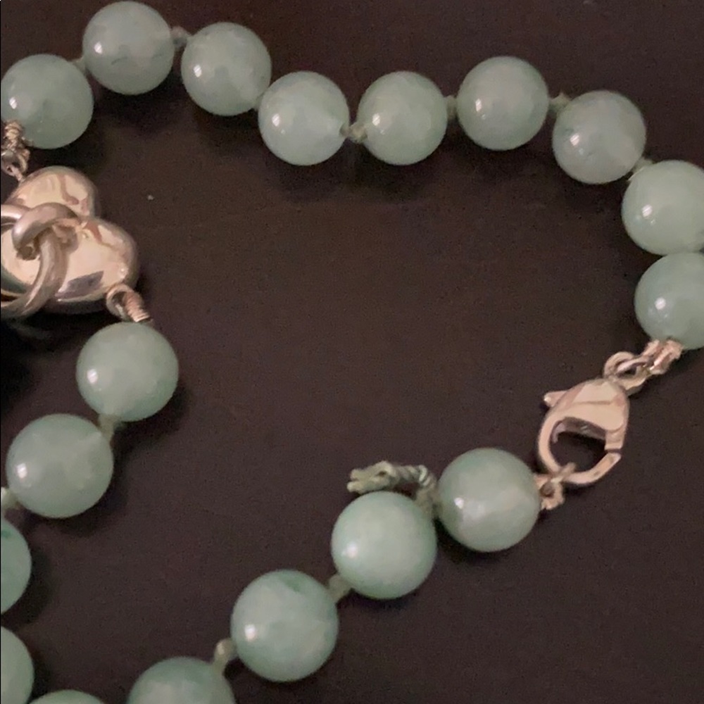 Tiffany & Co silver and green stone bracelet - Picture 6 of 6